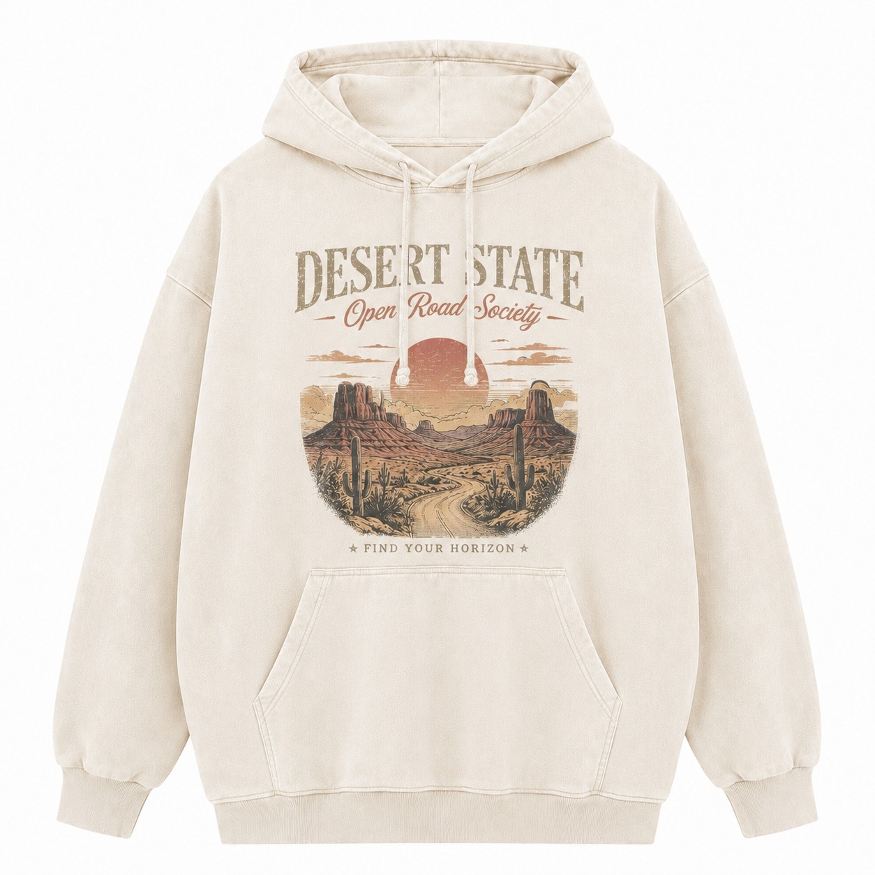Desert State Open Road Washed Hoodie