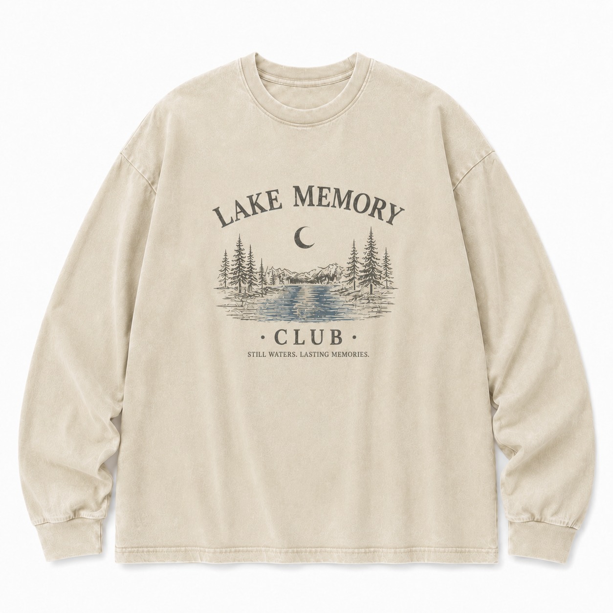 Lake Memory Washed Long Sleeve Tee