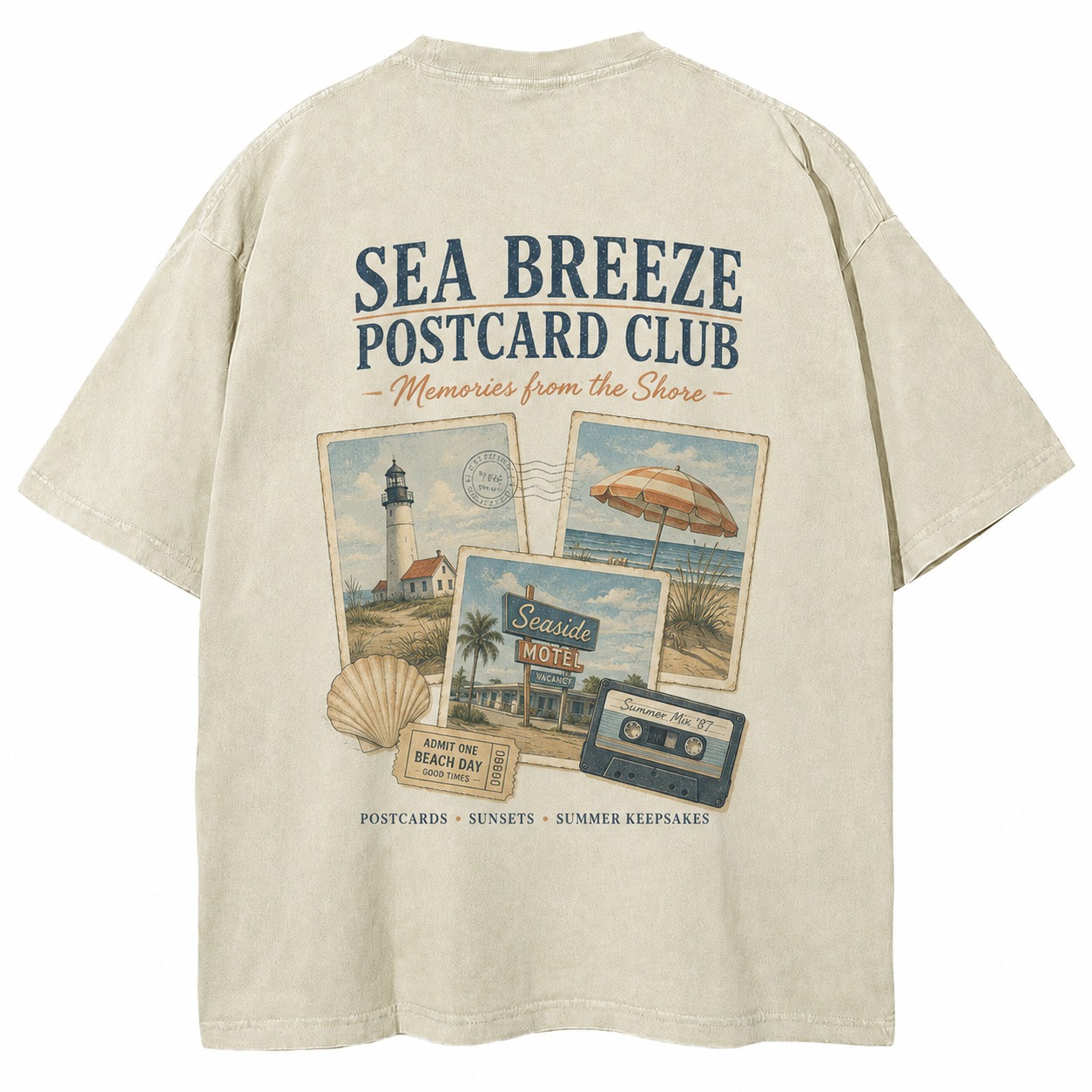 Sea Breeze Postcard Club Tee