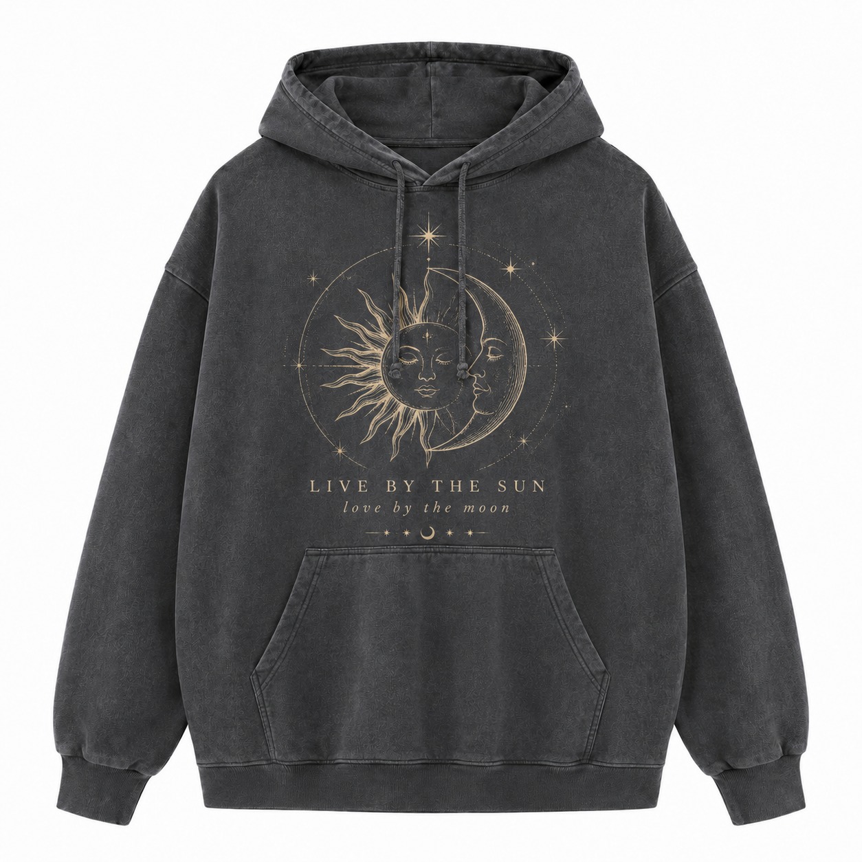 Live By The Sun Love By The Moon Washed Hoodie