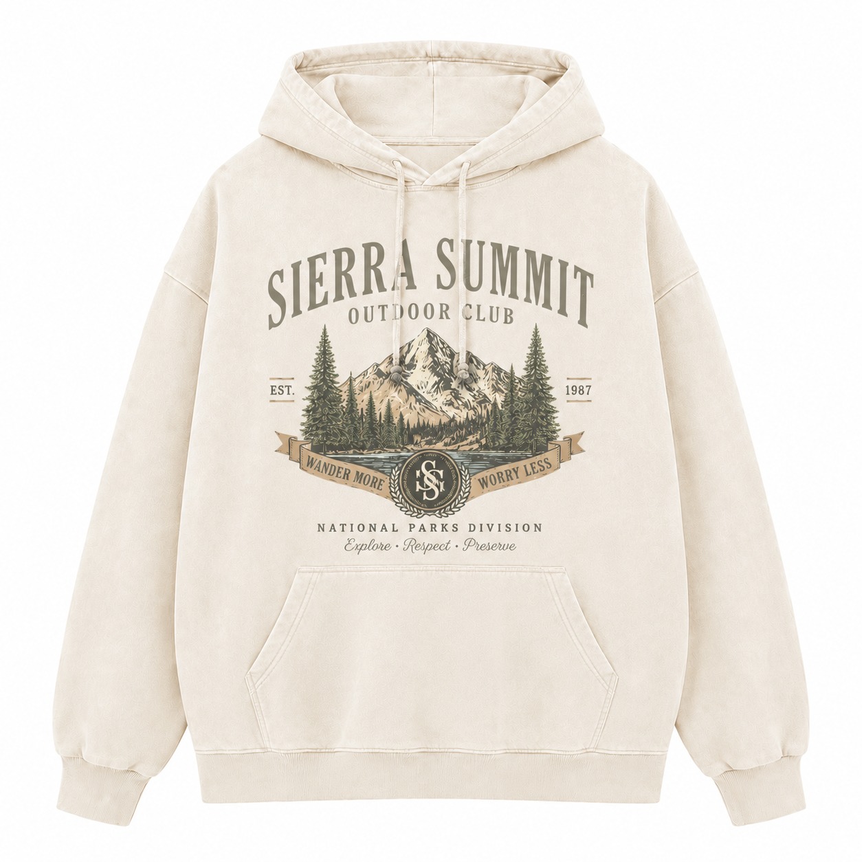 Sierra Summit Outdoor Club Washed Hoodie