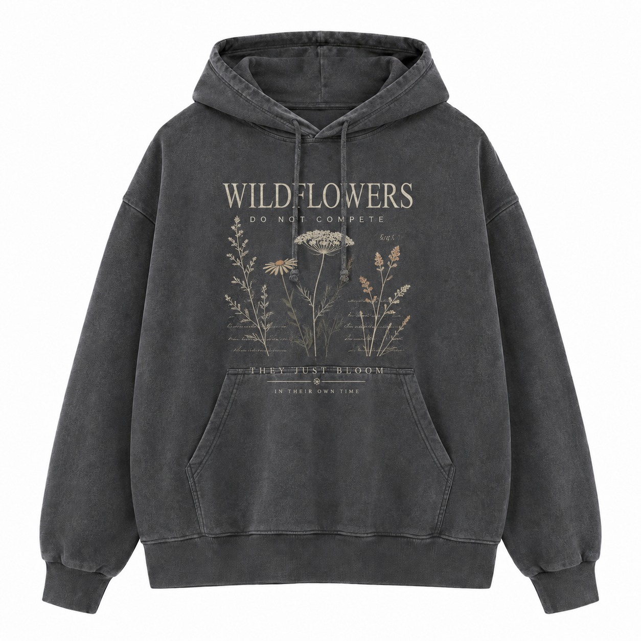 Wildflowers Bloom Graphic Washed Hoodie