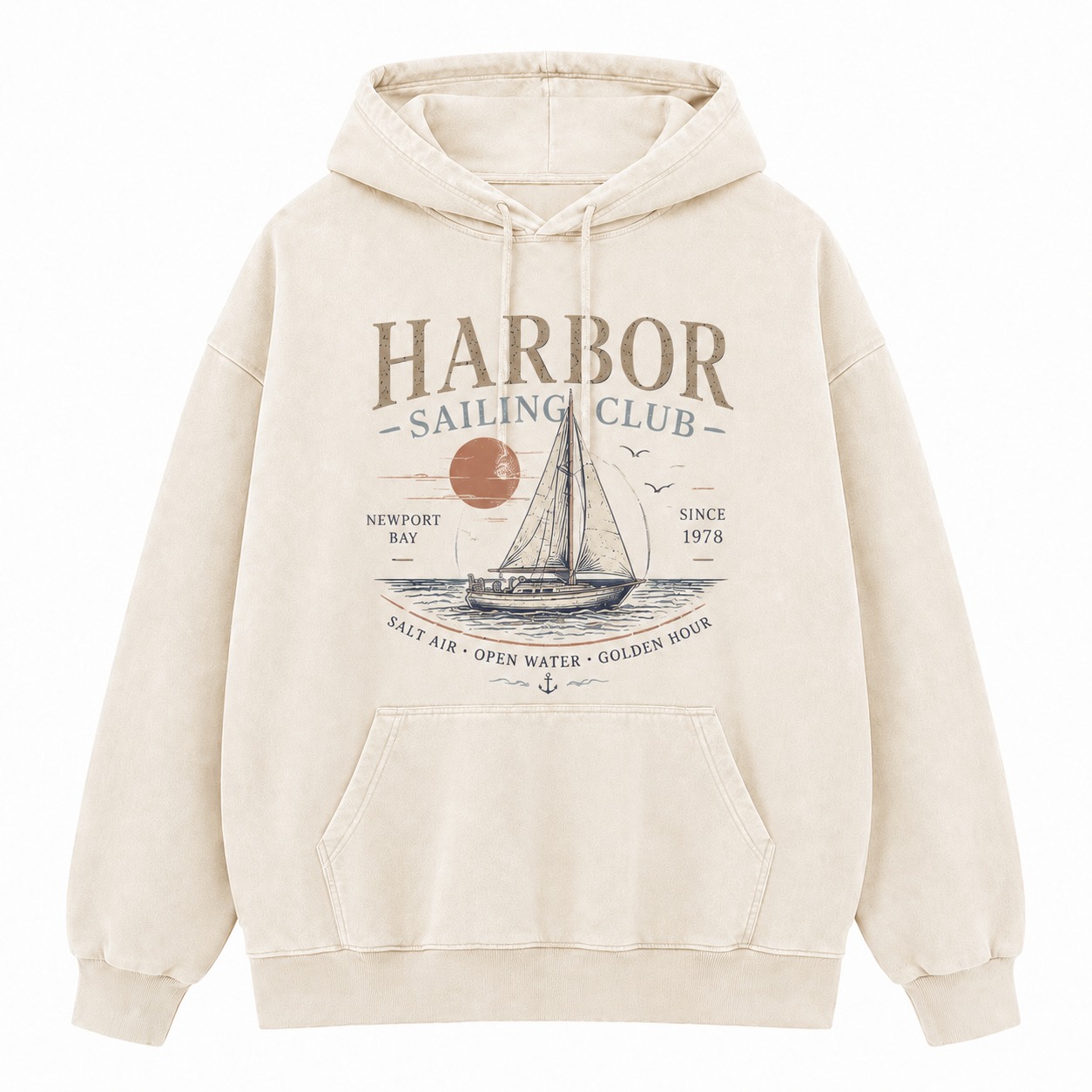 Harbor Sailing Club Washed Hoodie