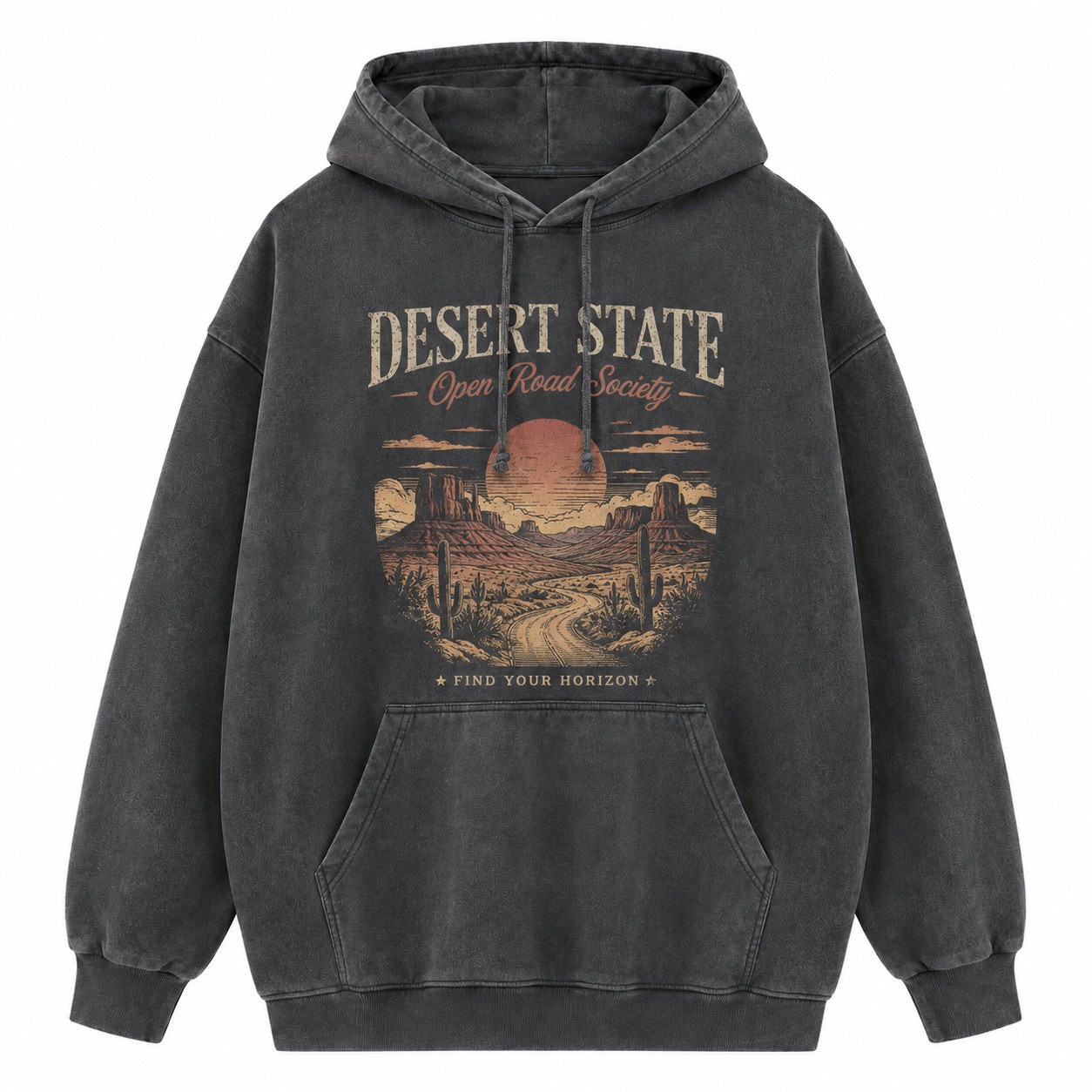 Desert State Open Road Washed Hoodie