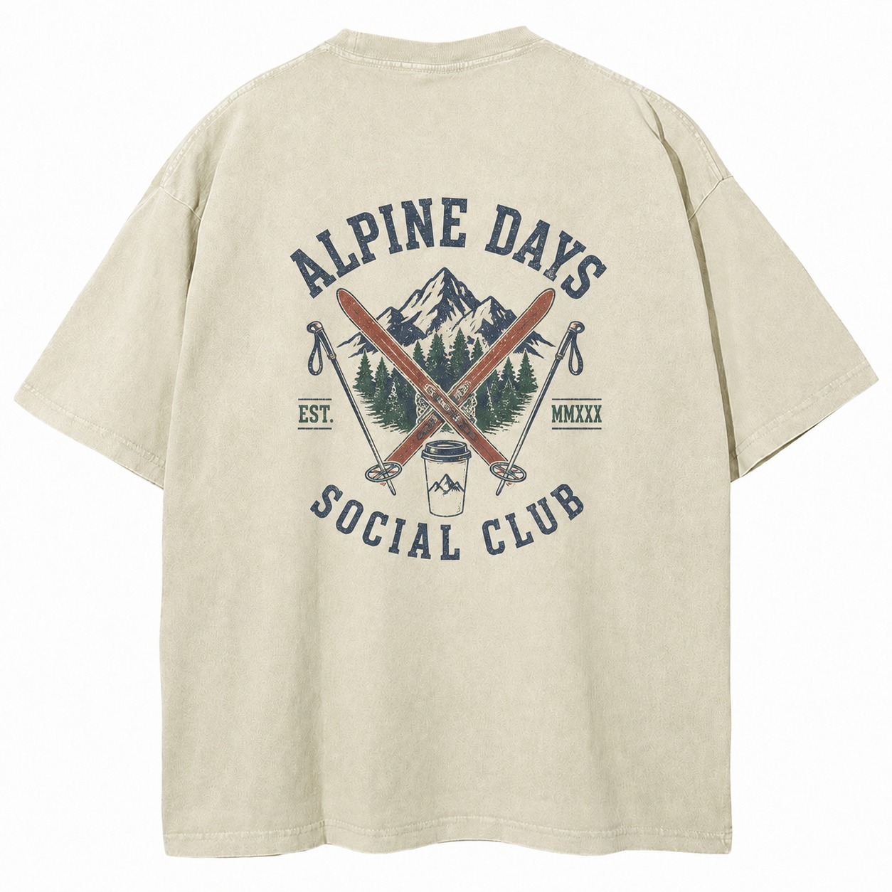 Alpine Days Social Club Ski Weekend Tee