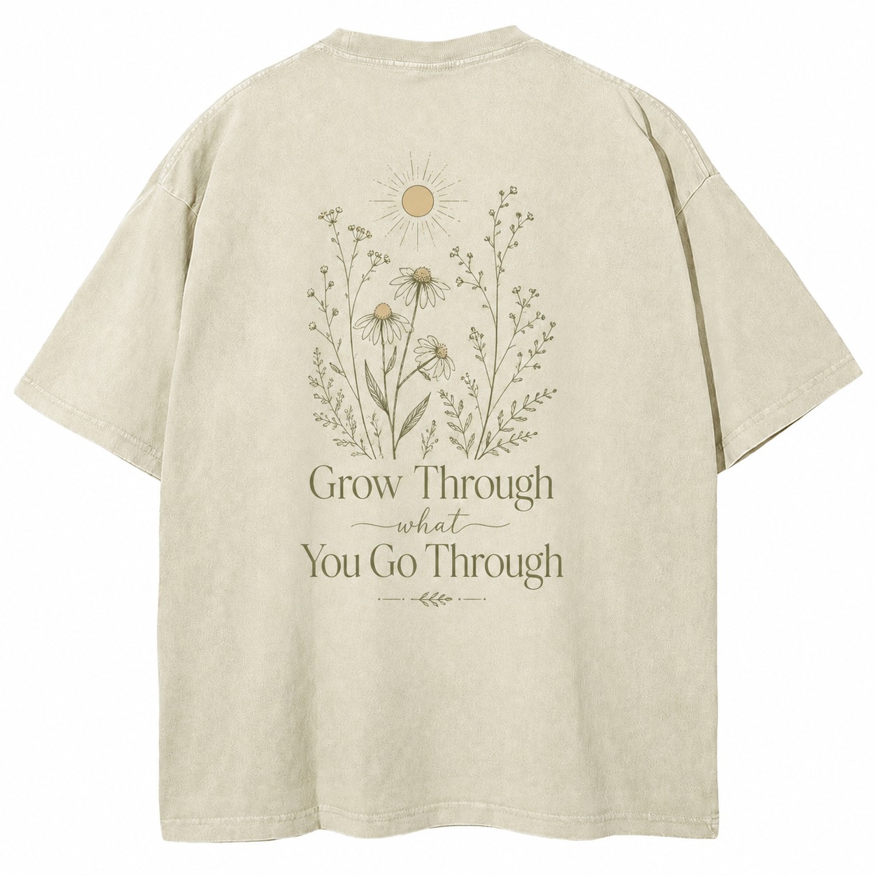 Grow Through What You Go Through Washed Tee