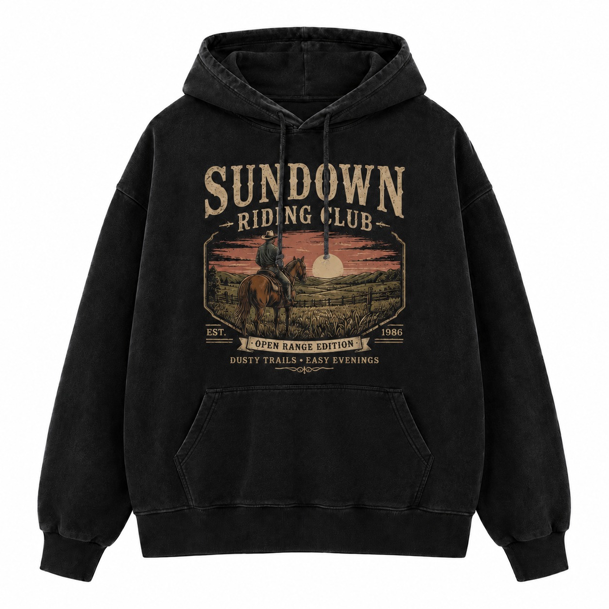 Sundown Riding Club Washed Hoodie