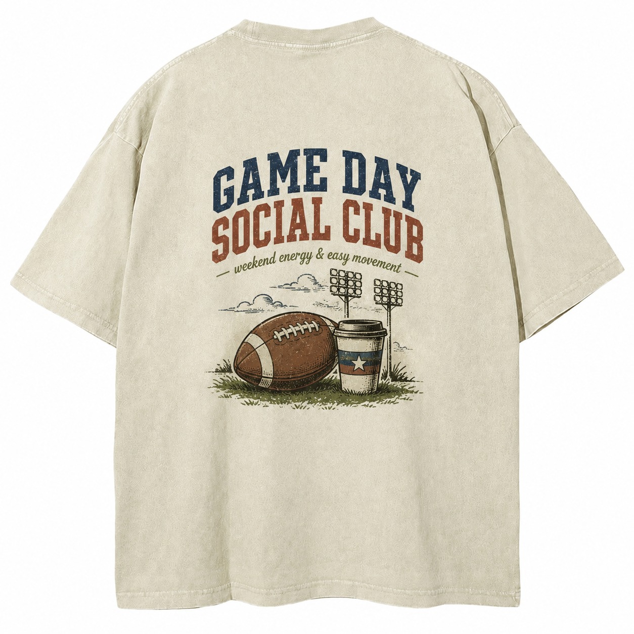 Game Day Social Club Weekend Energy Tee