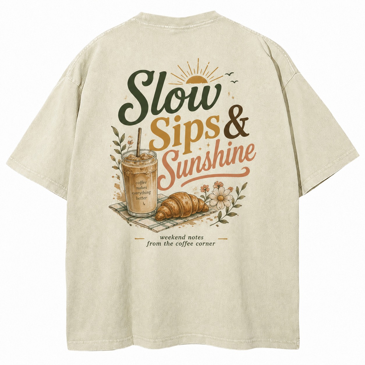 Slow Sips Sunshine Coffee Tee
