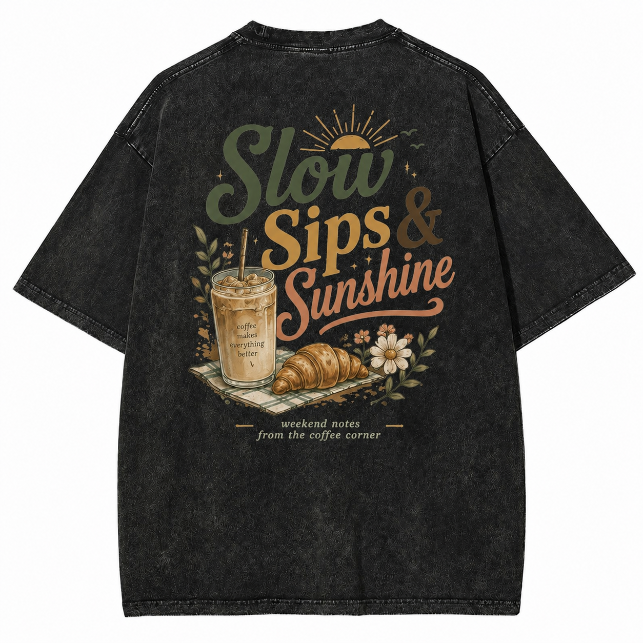 Slow Sips Sunshine Coffee Tee