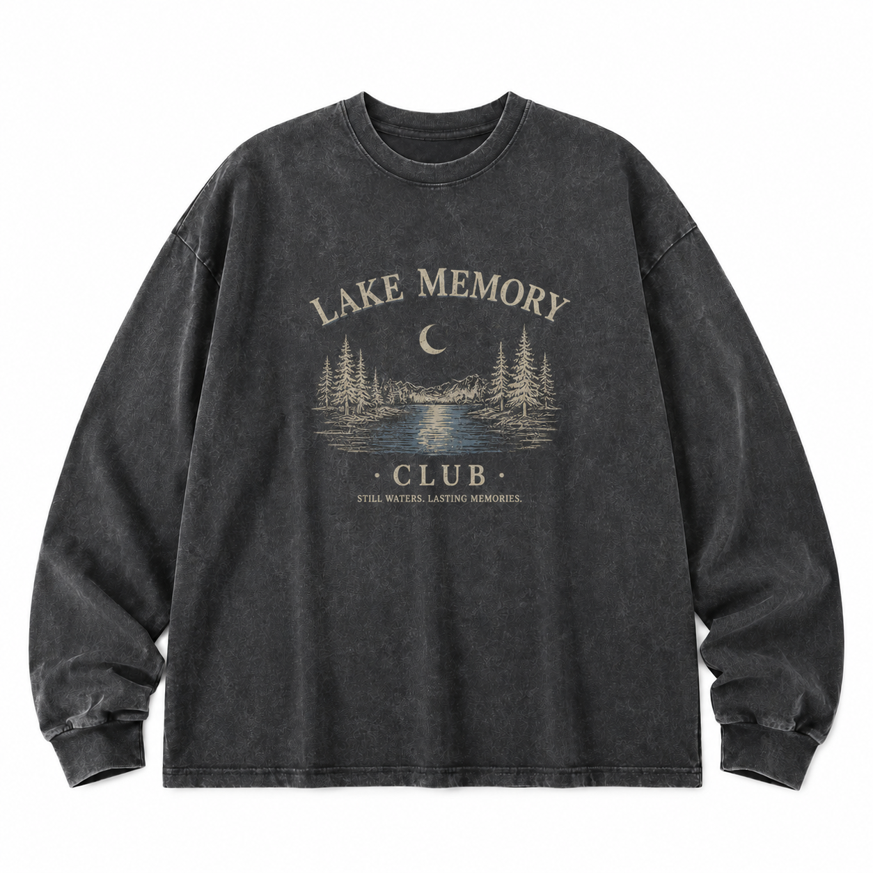 Lake Memory Washed Long Sleeve Tee