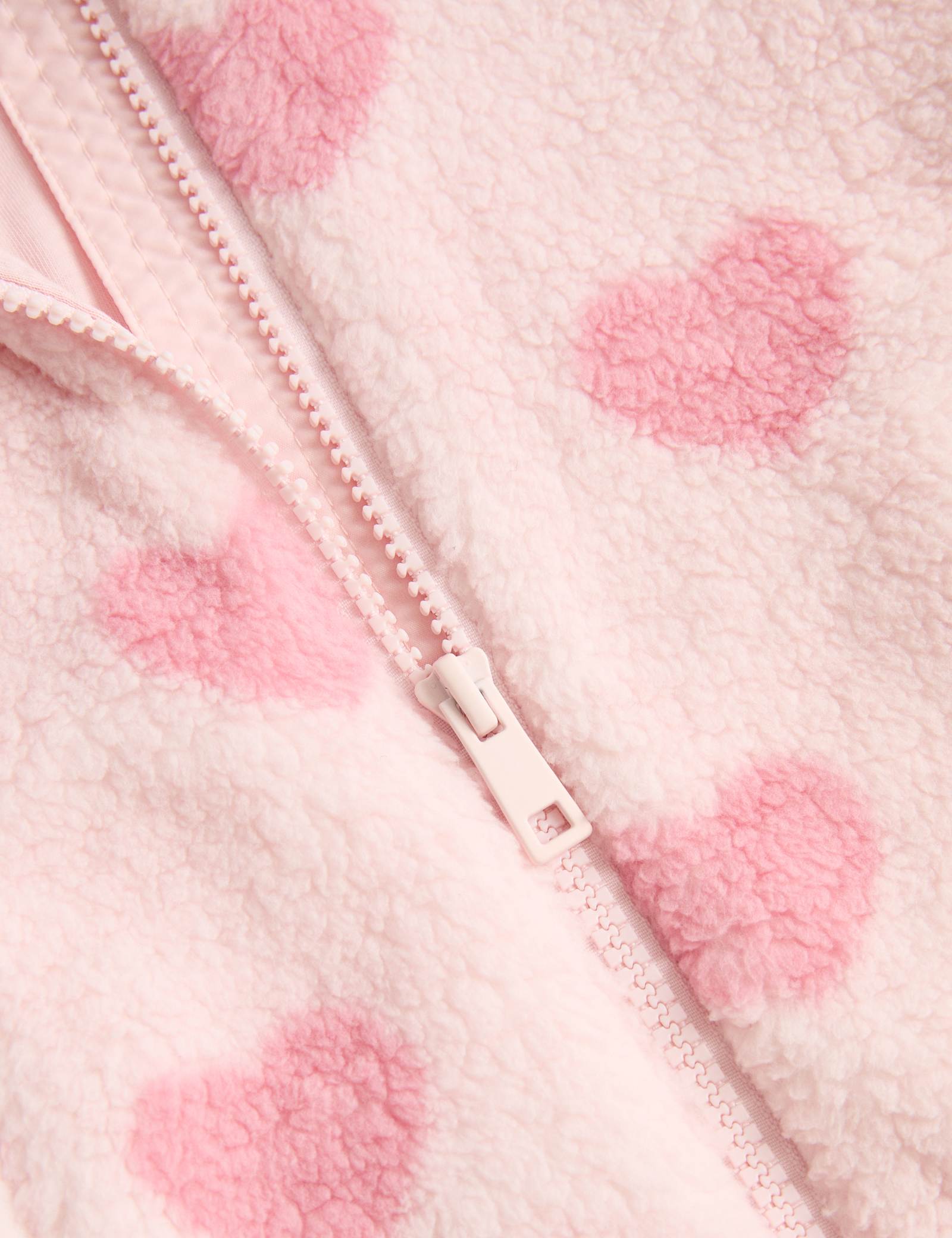 Heart Borg Jacket (0-5 Yrs) - PINK