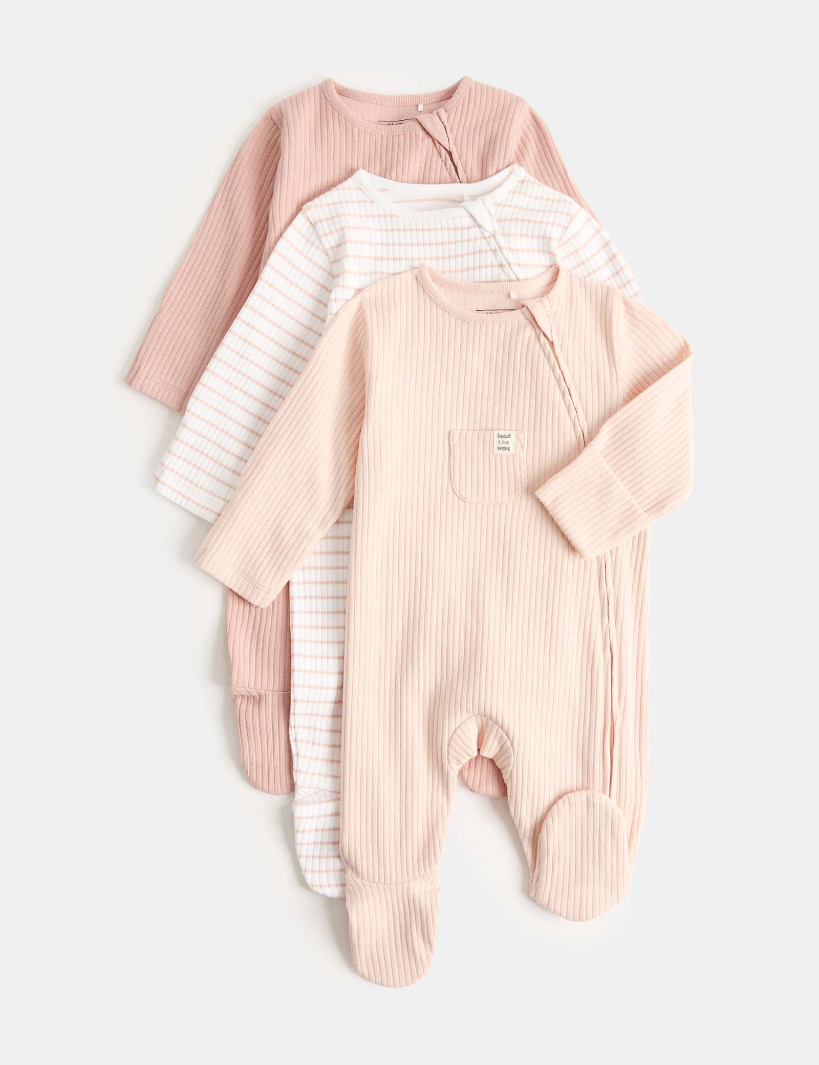 3 Pack Cotton Rich Statement Sleepsuits (7lbs - 3 Yrs)