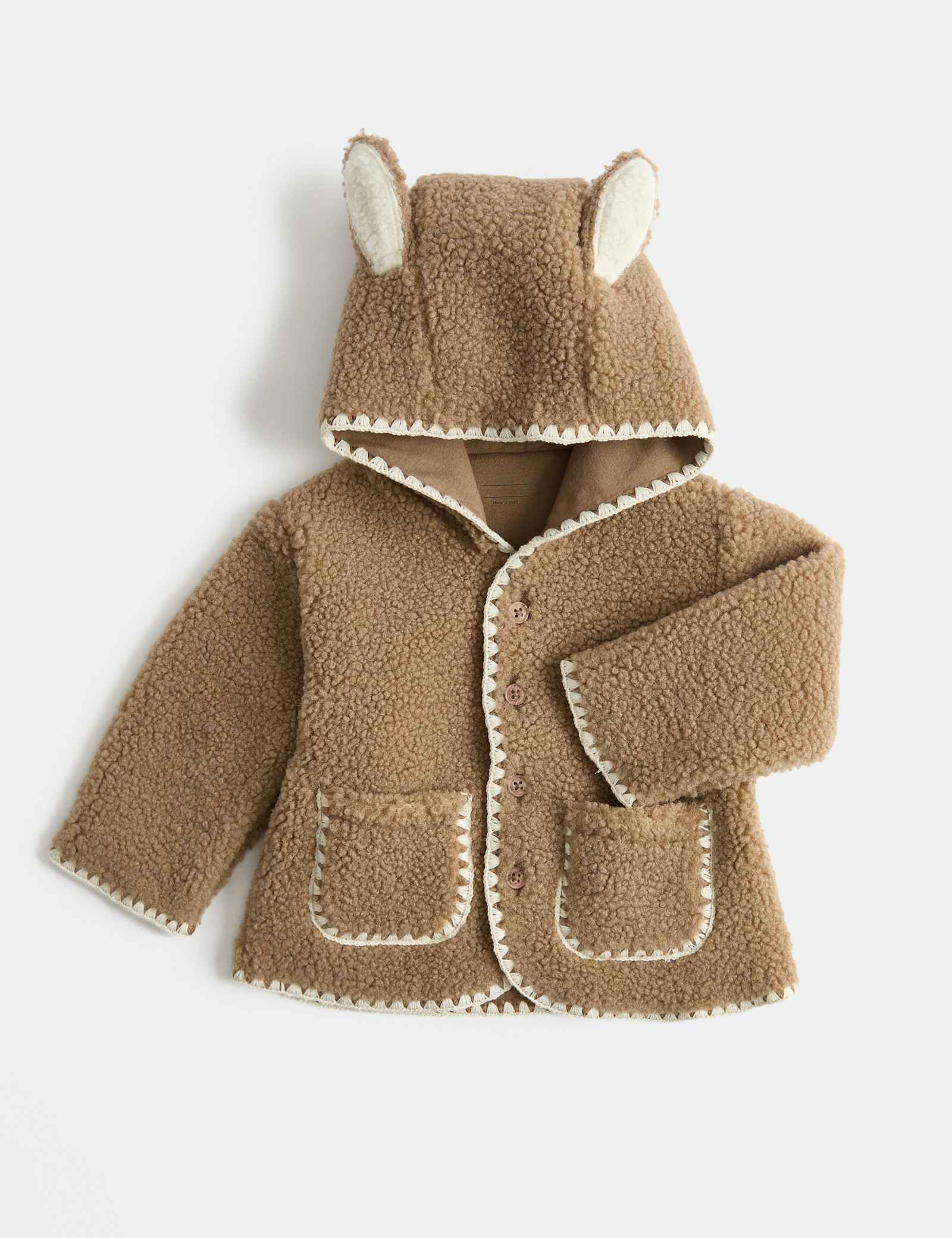 Borg Jacket with Ears (0-12 Mths)