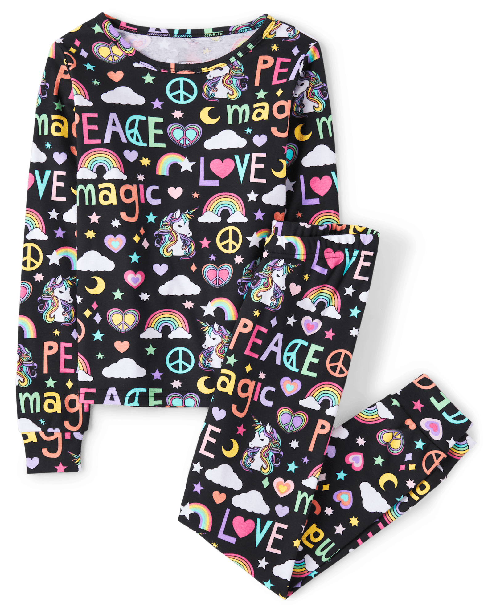 Girls Long Sleeve Dream Snug Fit Cotton Pajamas