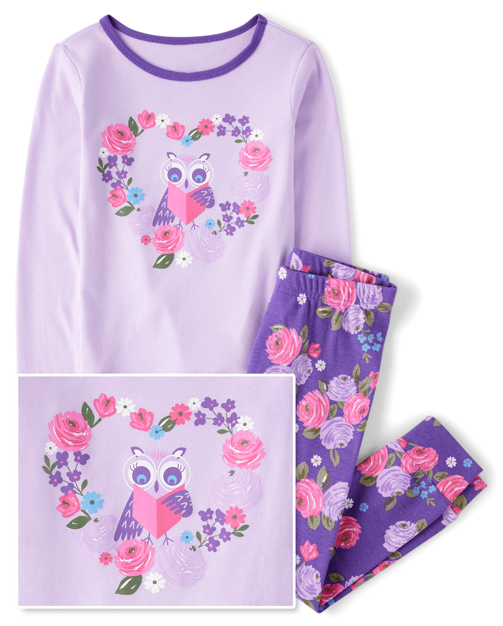 Girls Long Sleeve Dream Snug Fit Cotton Pajamas