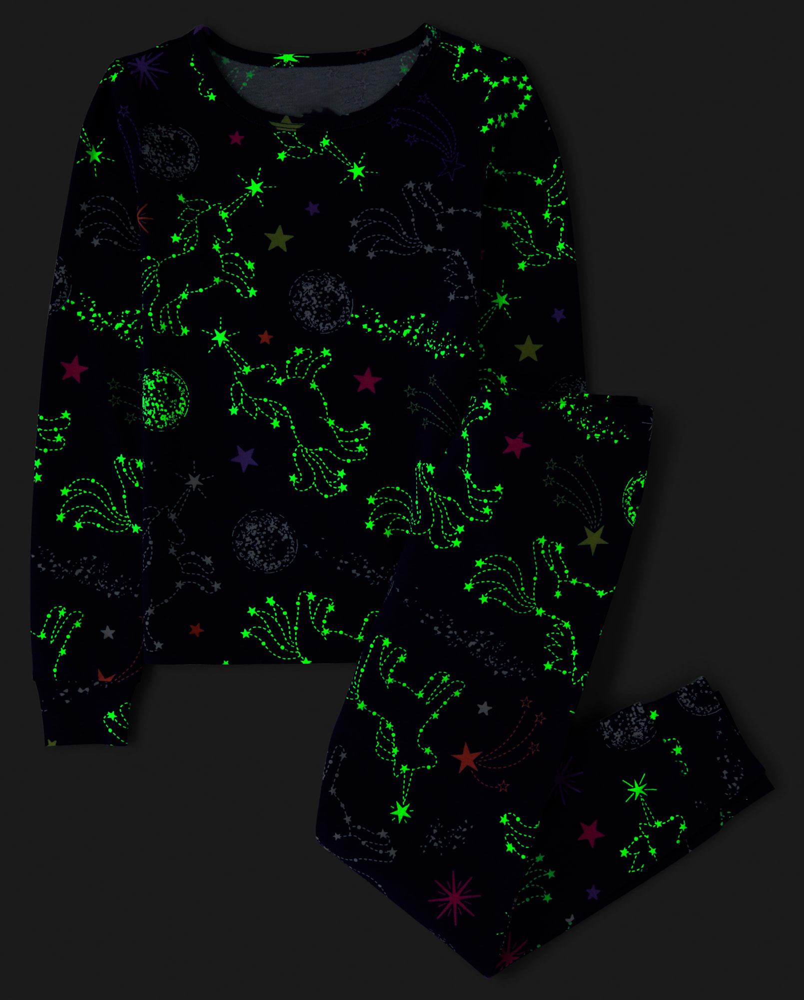 Girls Long Sleeve Dream Snug Fit Cotton Pajamas