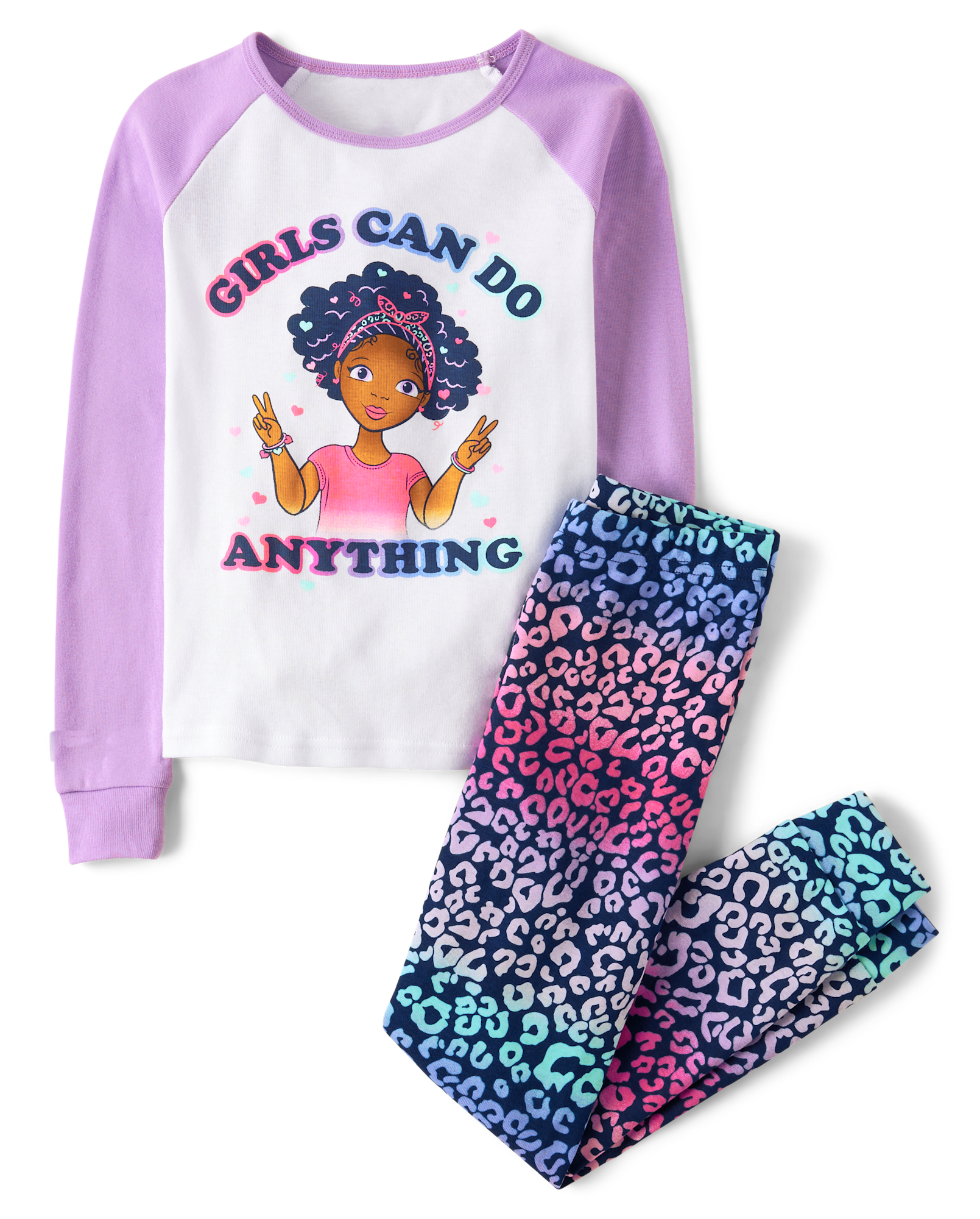 Girls Long Sleeve Dream Snug Fit Cotton Pajamas