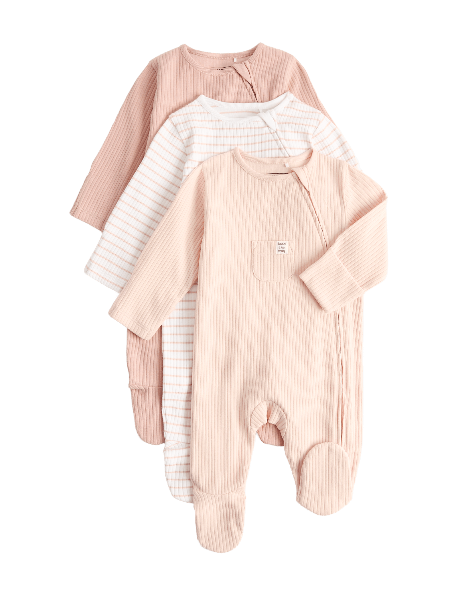 3 Pack Cotton Rich Statement Sleepsuits (7lbs - 3 Yrs)