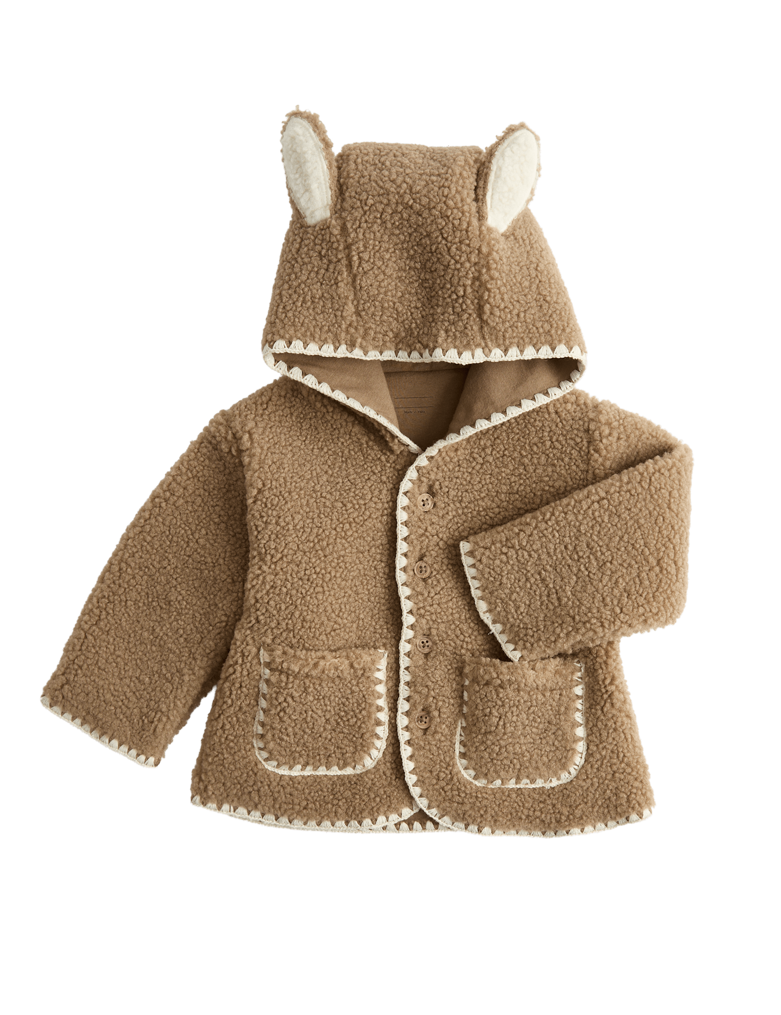 Borg Jacket with Ears (0-12 Mths)