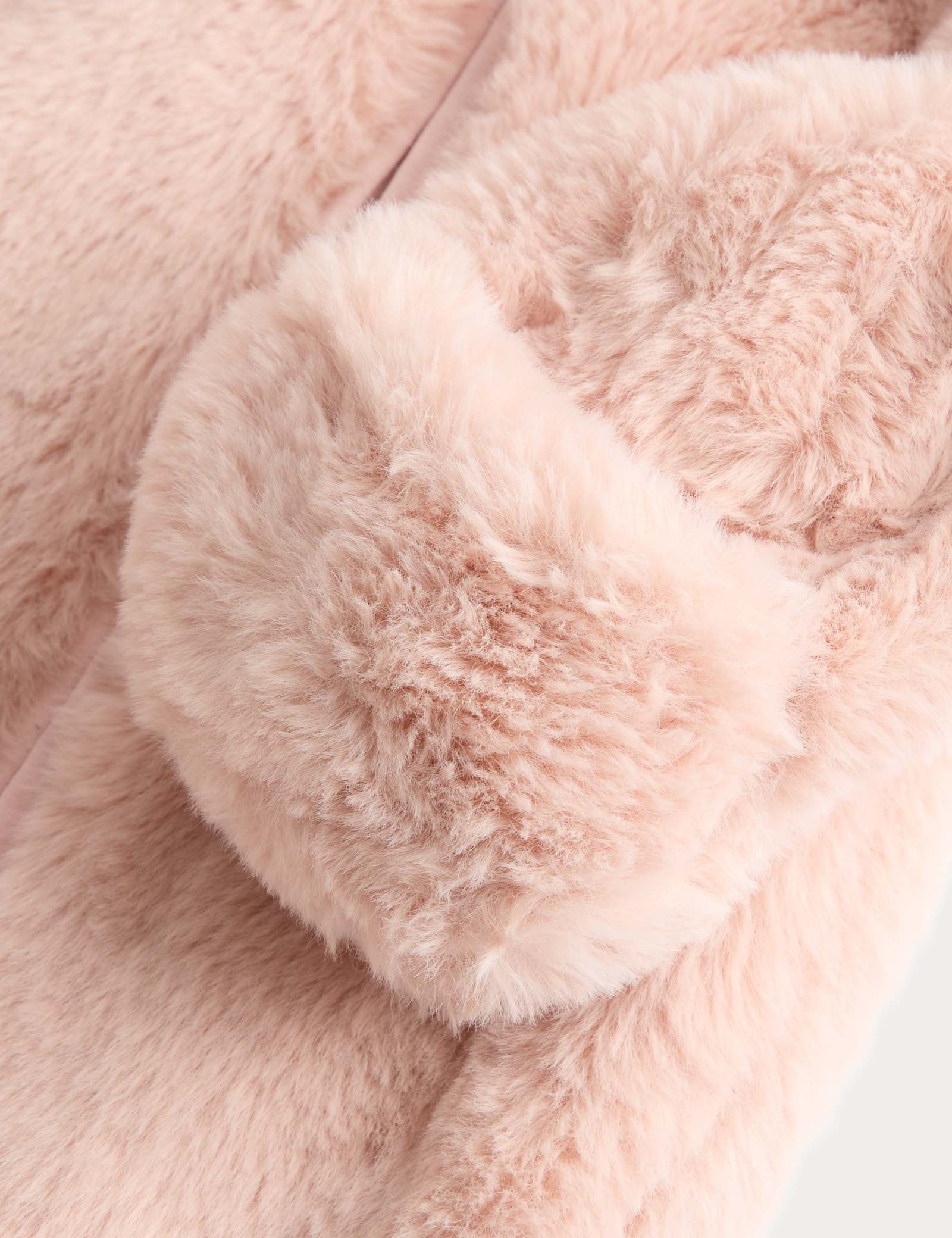 Faux Fur Hooded Pramsuit (0-12 Mths) - BLUSH