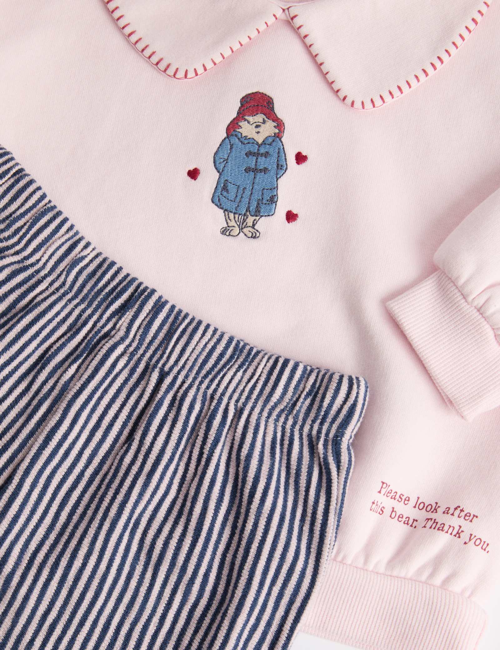 Cotton Rich Paddington™ Sweat Outfit (0-3 Yrs) - PINK MIX