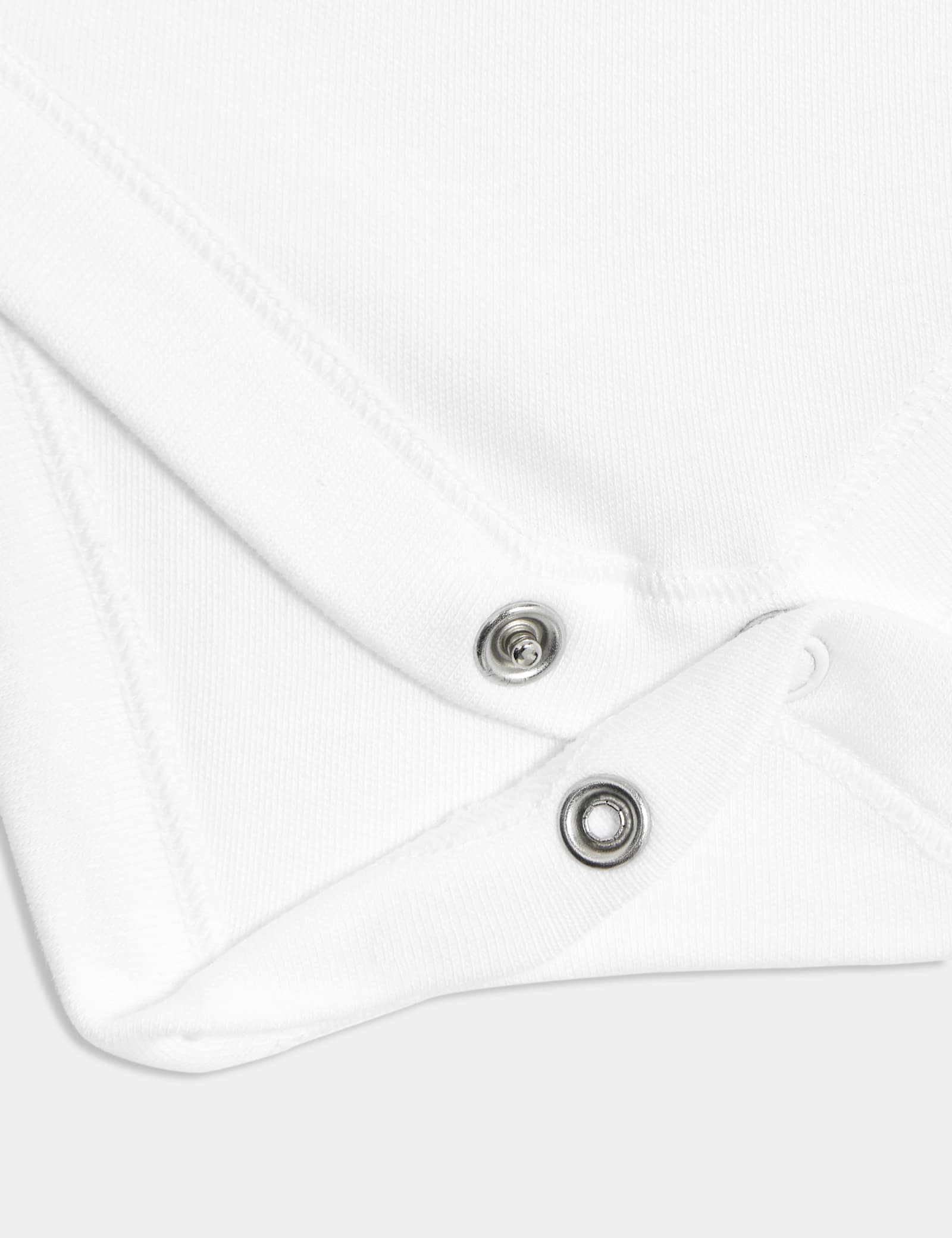7 Pack Pure Cotton Long Sleeve Bodysuits (5lbs-3 Yrs) - WHITE