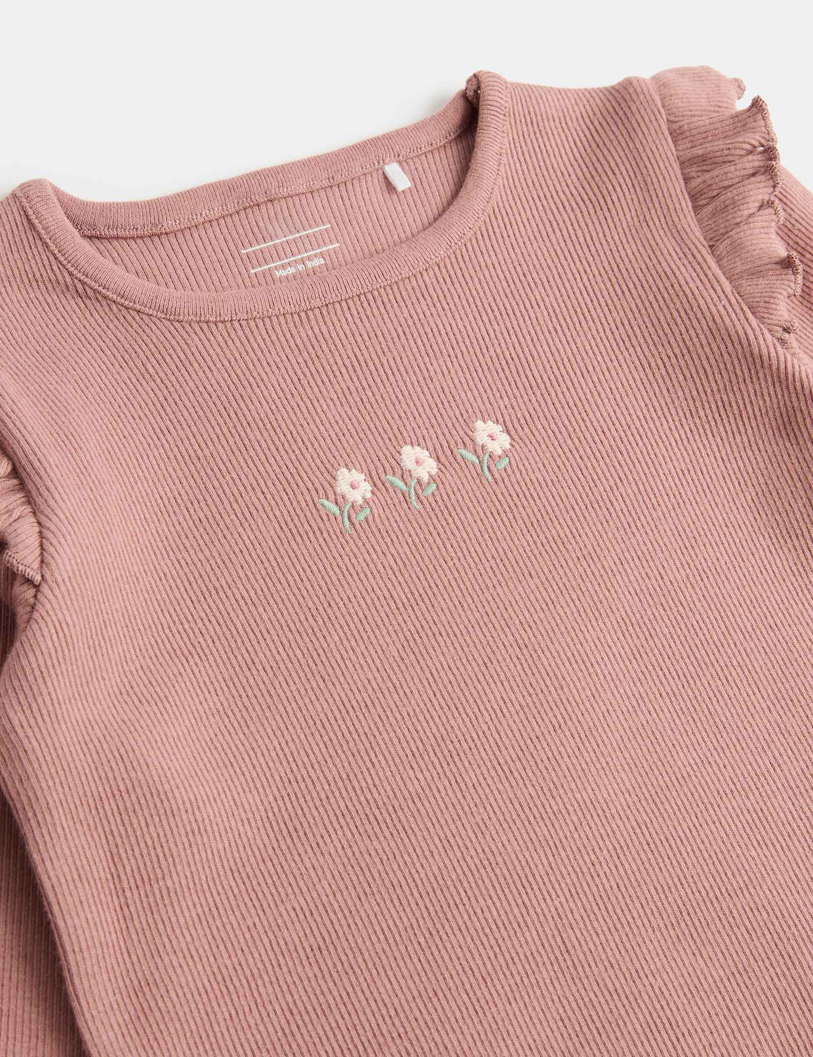 3 Pack Pure Cotton Jersey Floral Tops (0-5 Yrs)