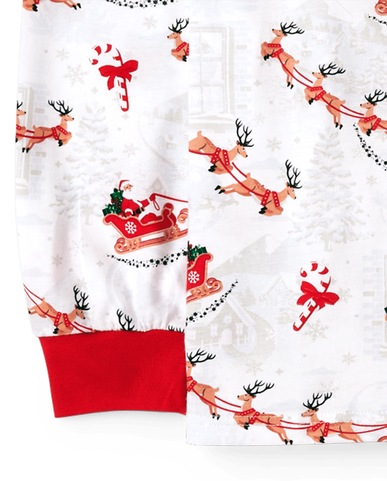 Adult Matching Family Christmas Long Sleeve Animal Cotton Pajamas