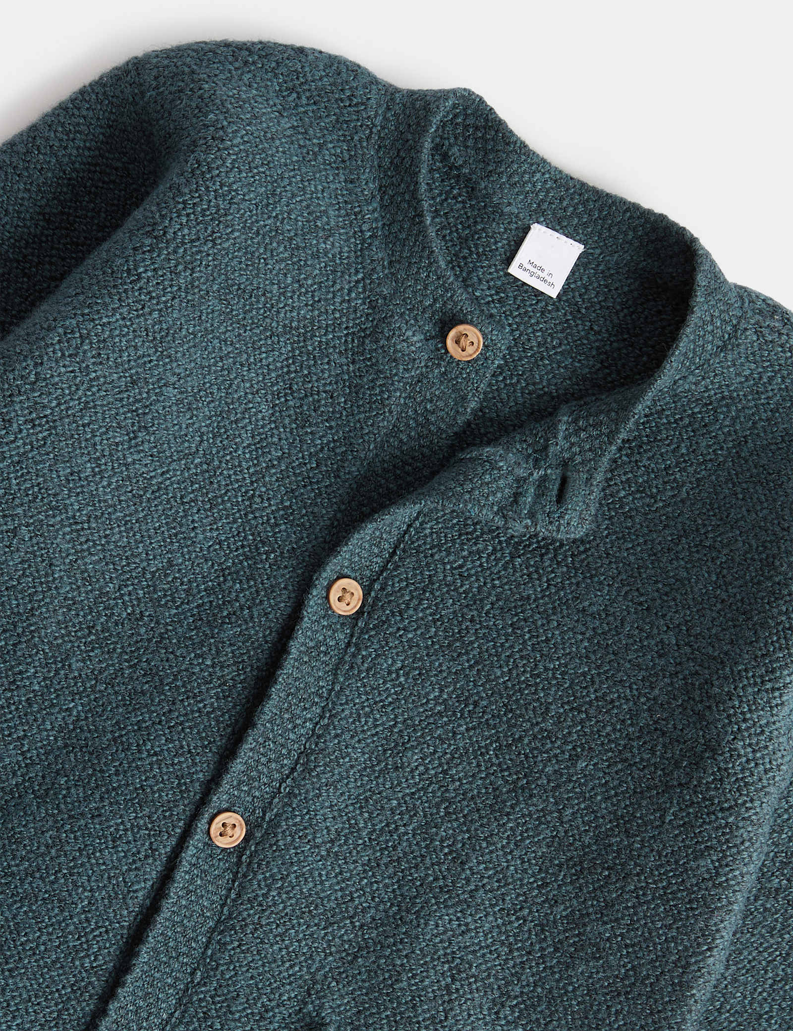 Cotton Rich Knitted All In One With Pocket (7lbs-1 Yrs) - DARK TURQUOISE
