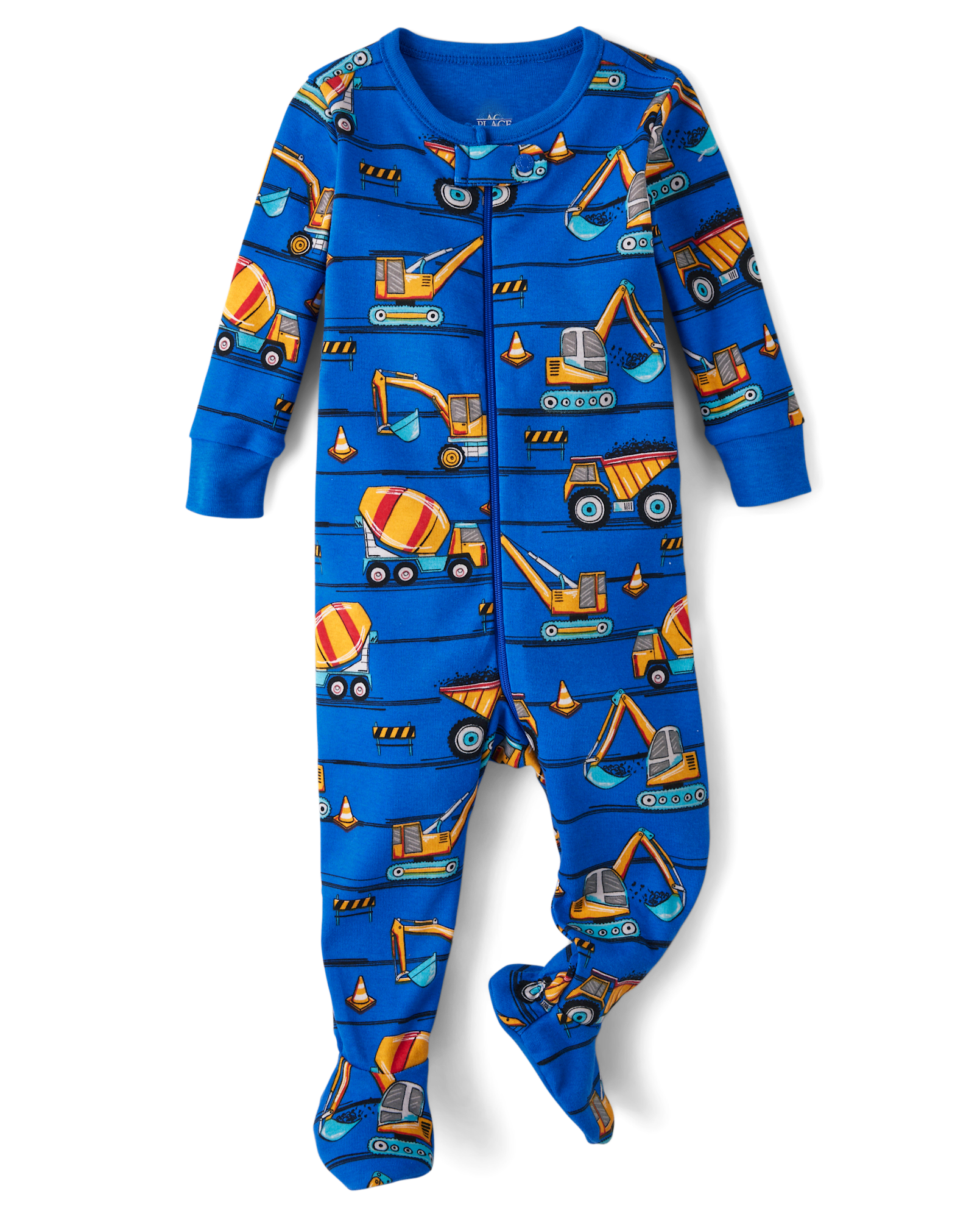Baby And Toddler Boys Long Sleeve Winter Critter Snug Fit Cotton Footed One Piece Pajamas