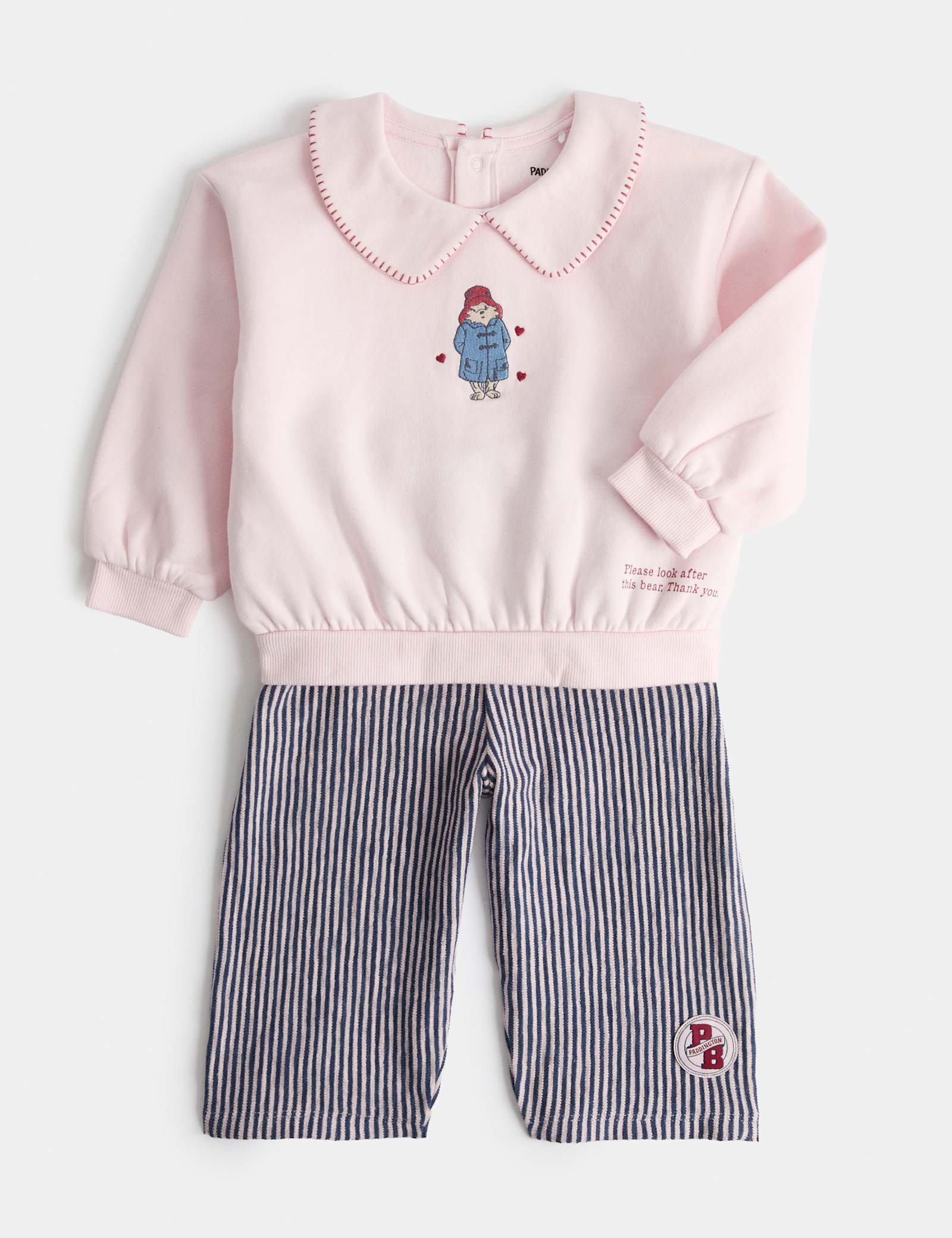 Cotton Rich Paddington™ Sweat Outfit (0-3 Yrs) - PINK MIX