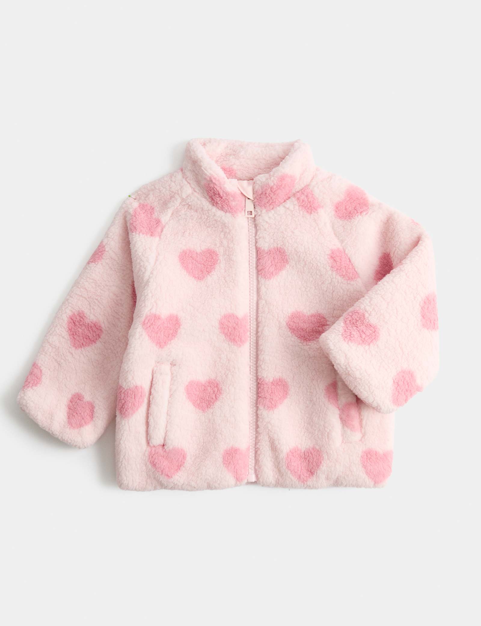 Heart Borg Jacket (0-5 Yrs) - PINK