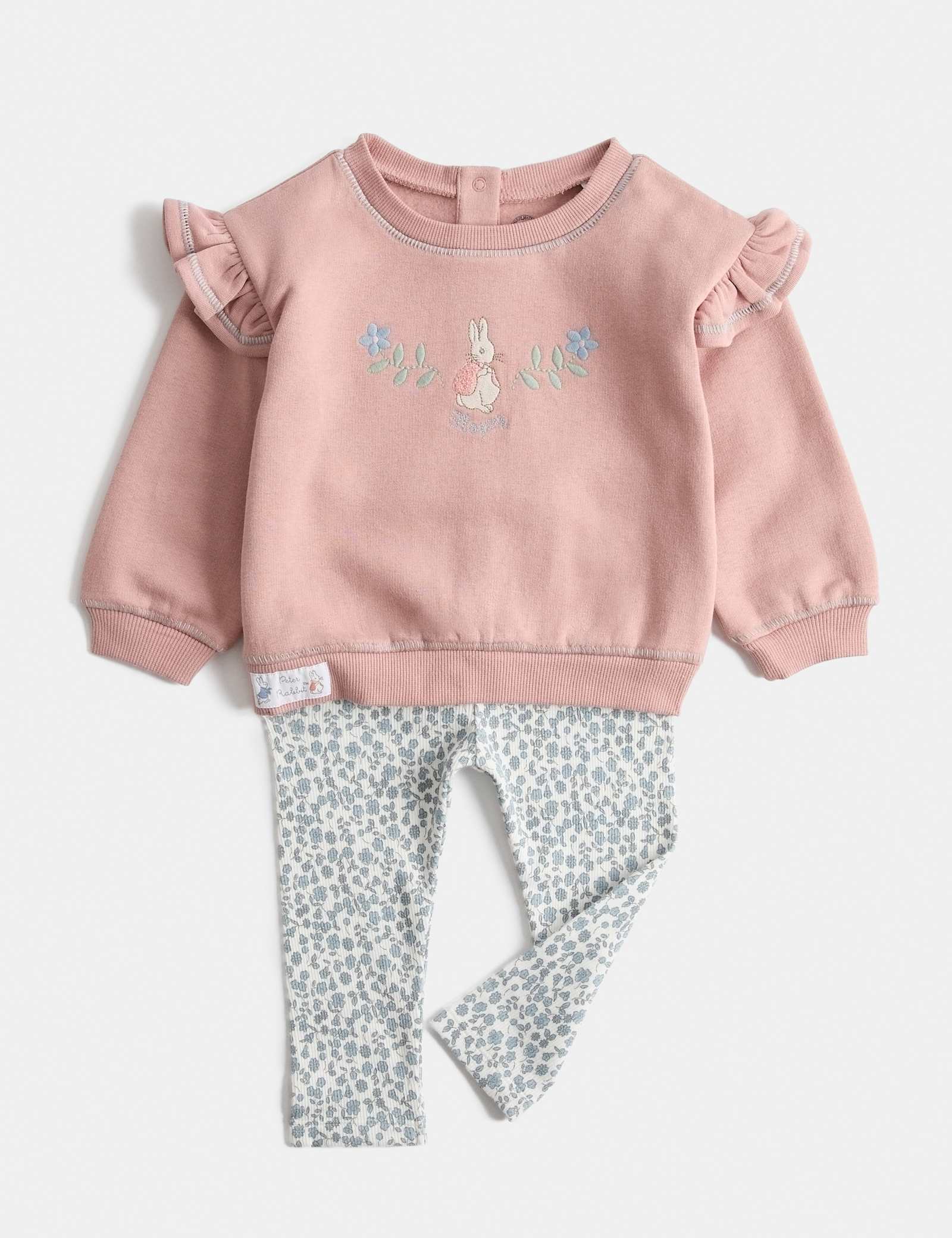 Peter Rabbit™ Cotton Rich Outfit (0-3 Yrs) - PINK MIX