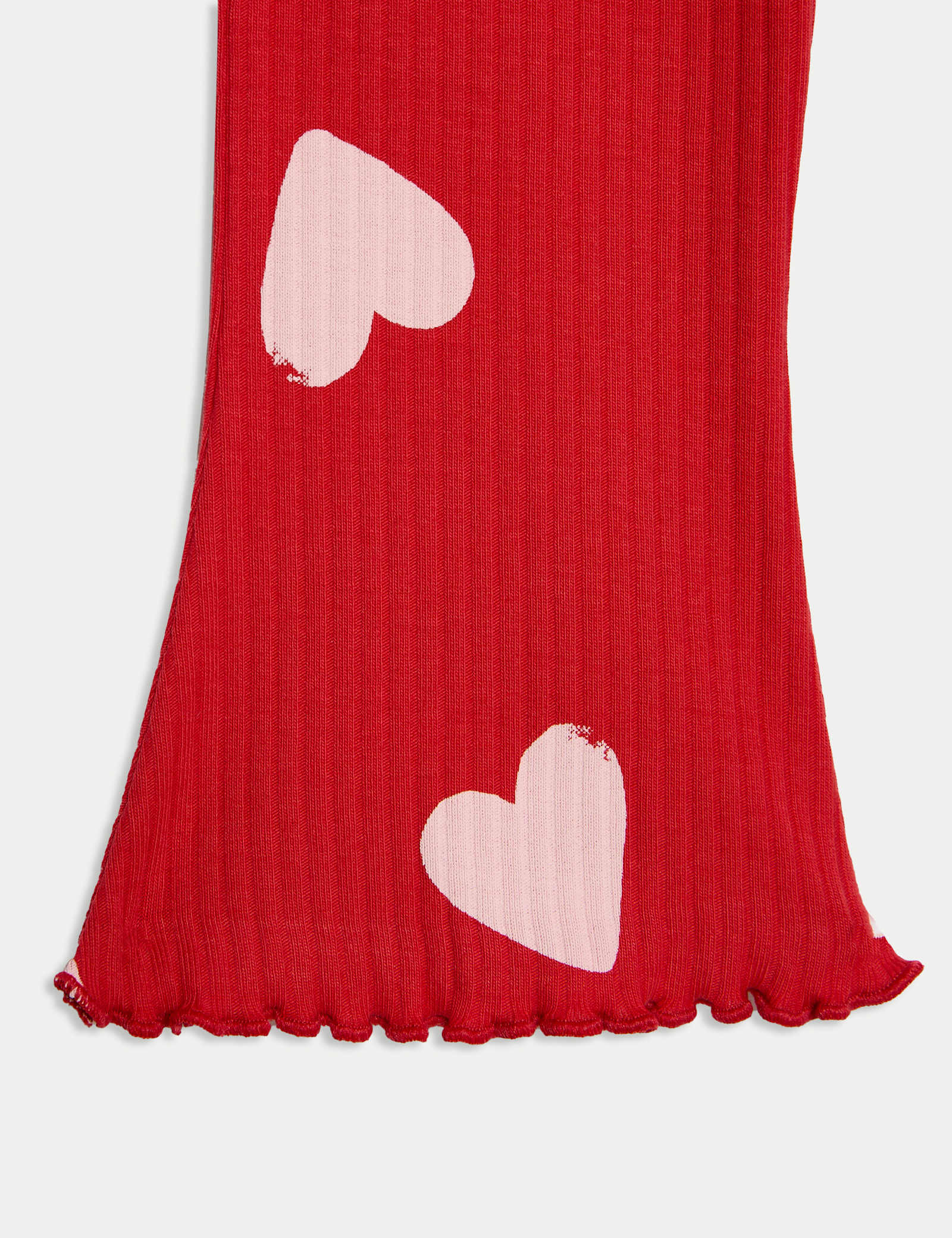 2pc Cotton Rich Heart Top & Bottom Outfit (0-6 Yrs) - RED