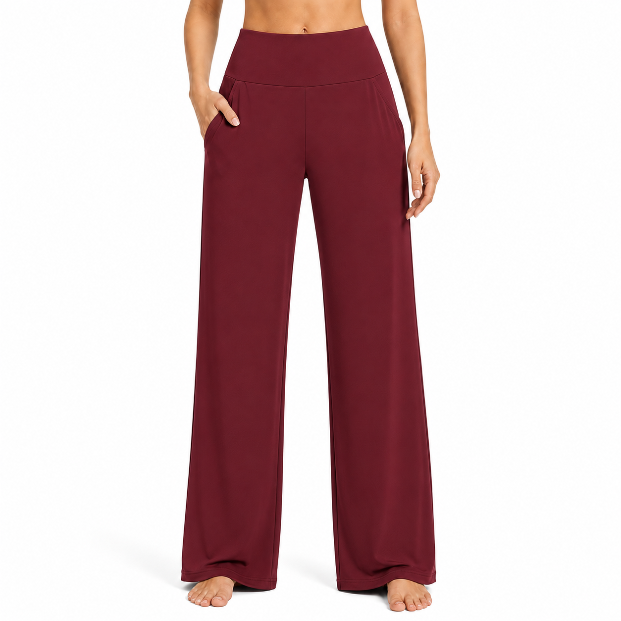 High-Waist Wide-Leg Casual Pants  Bundle