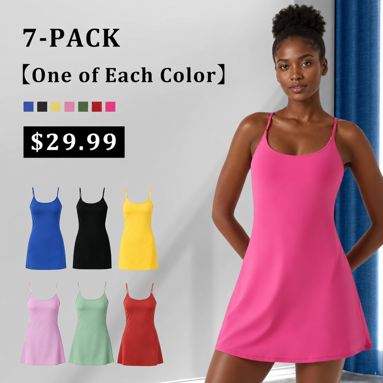 🔥Last day promotion🔥Plush Backless Active Dress-Easy Peezy Edition