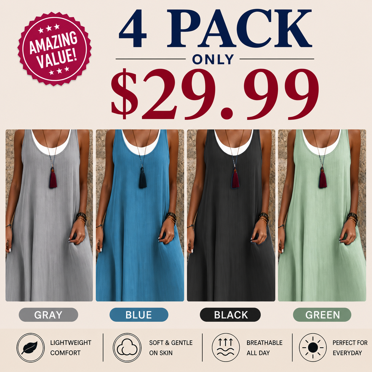Strapless Summer Layering Dress