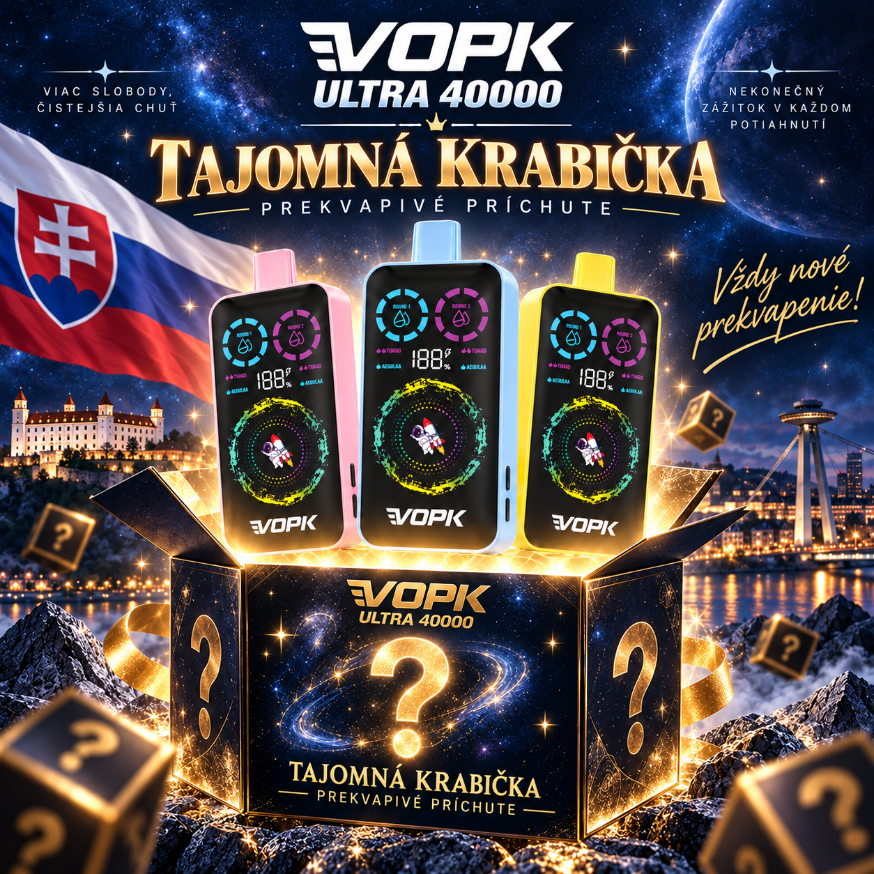 VOPK ULTRA 40 000 potahů – příchutě 2v1 | 2 %