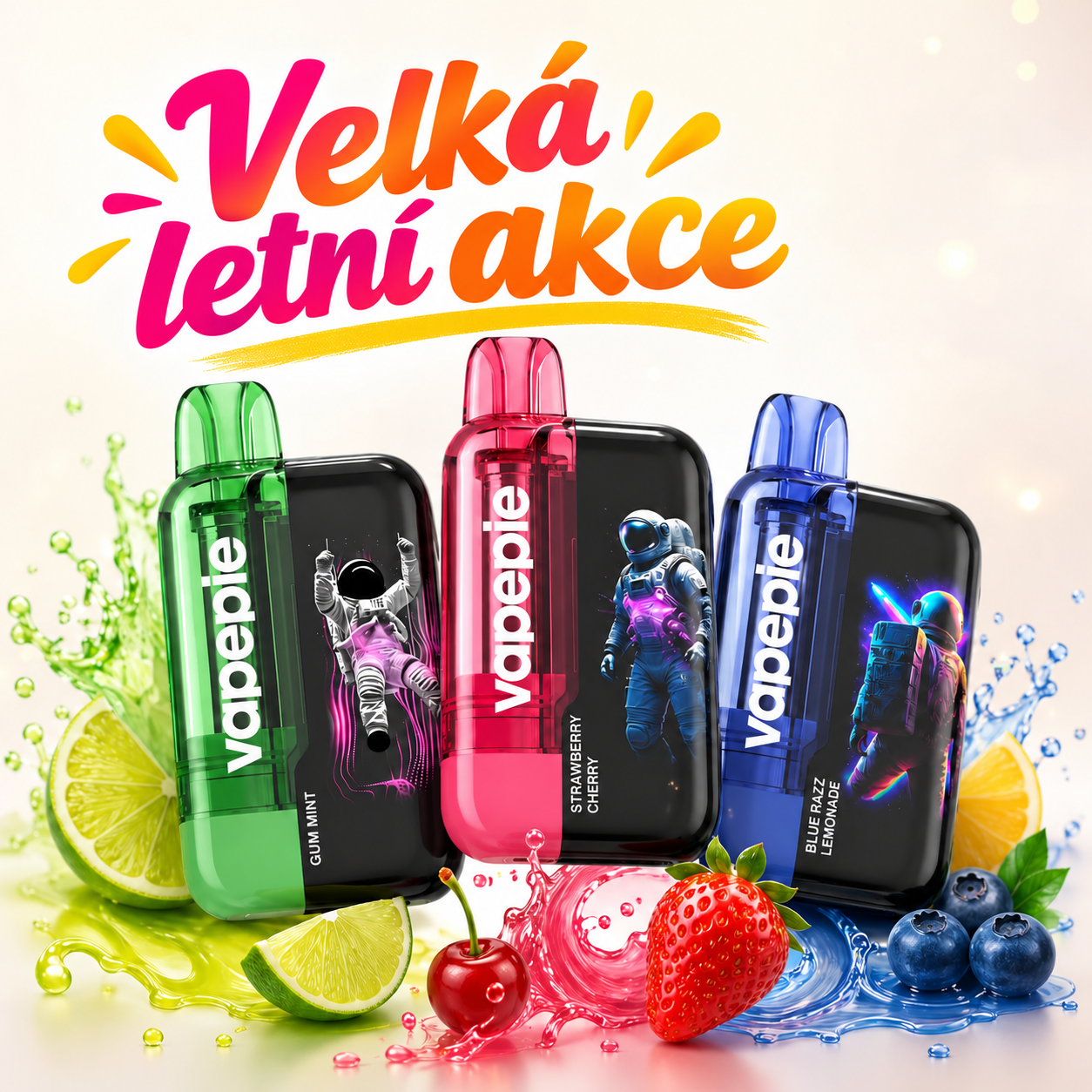 🔥 TK × VAPEPIE Ultra Phantom 30000 Potahů - Deset různých obrázků astronautů