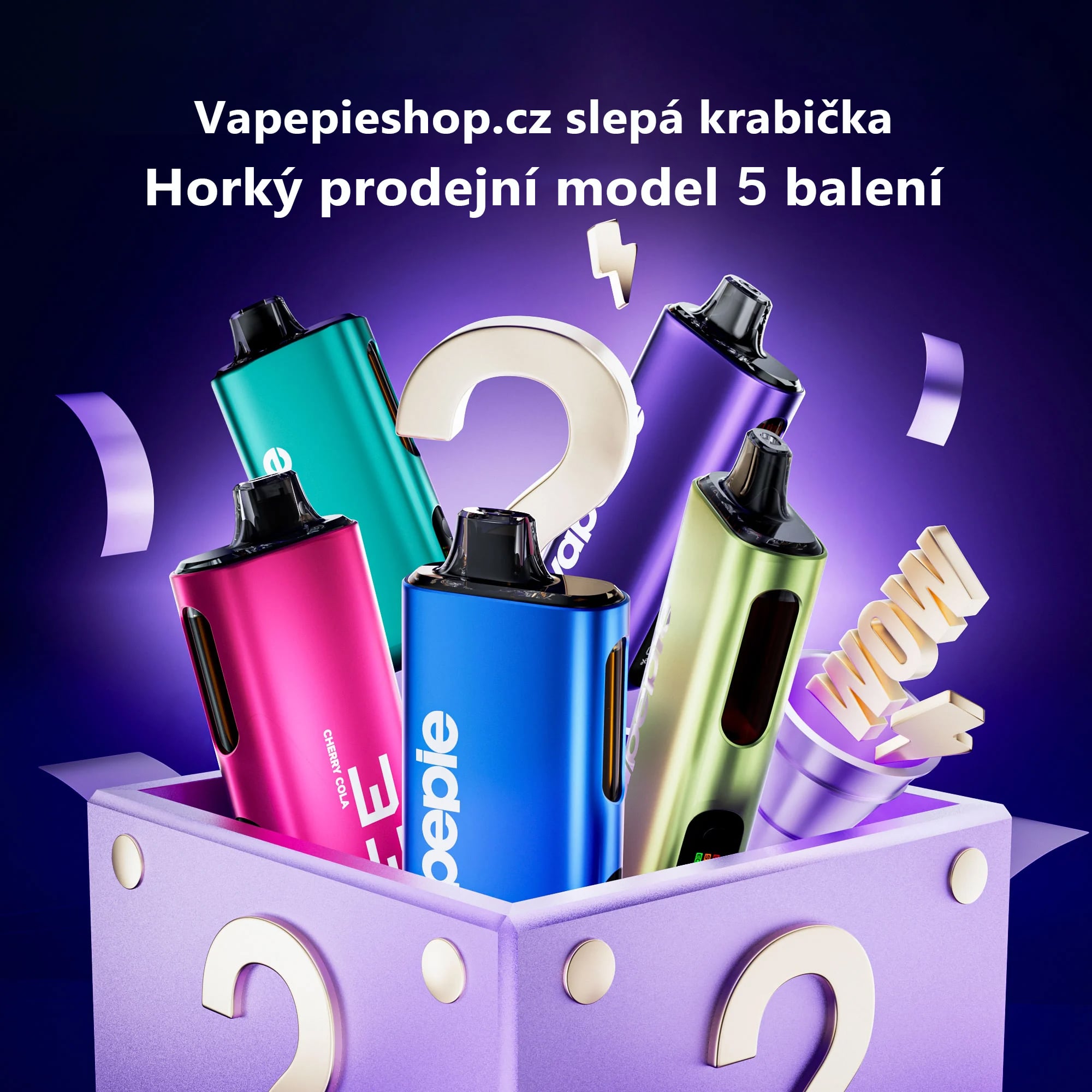 5 ks🎁Mystery Box🎁 | VAPEPIE PRO 40000 potahů