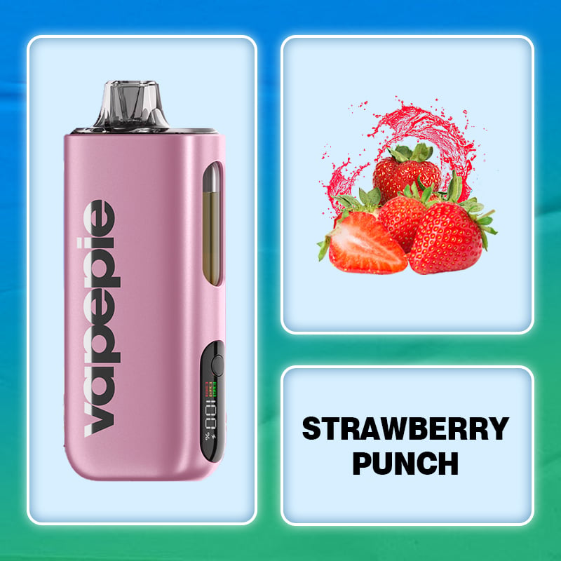 Jahodový punč & VAPEPIE Max 40000 potahů PRO