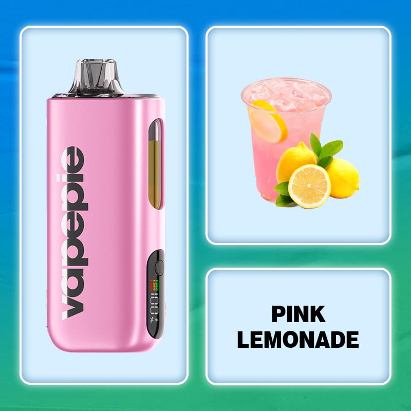 Růžový citron & VAPEPIE Max 40000 potahů PRO