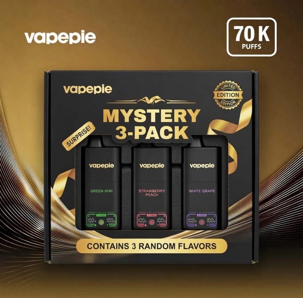 3 ks🎁Mystery Box🎁| VAPEPIE Mega 70000 potahů