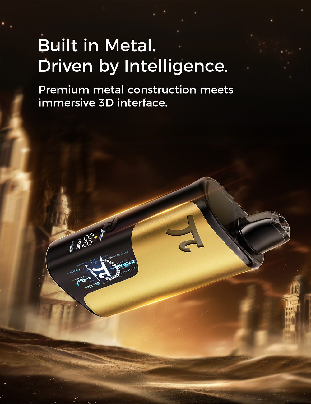 Kovové tělo a 3D displej