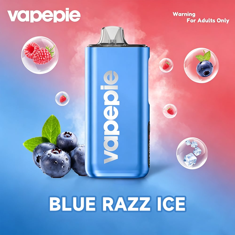 Modrý Raz led & VAPEPIE Max 40000 potahů PRO