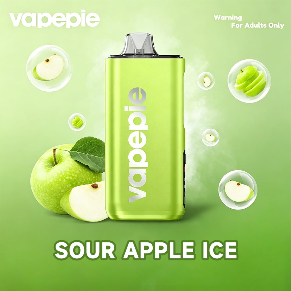 Kyselé jablečný led & VAPEPIE Max 40000 potahů PRO