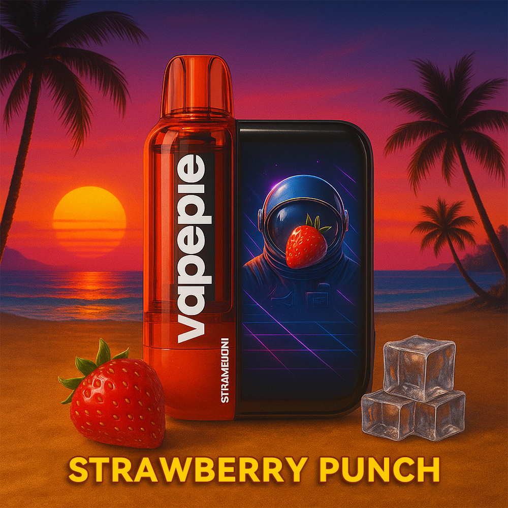 Jahodový punč🔥 TK × VAPEPIE Ultra Phantom 30000 potahů