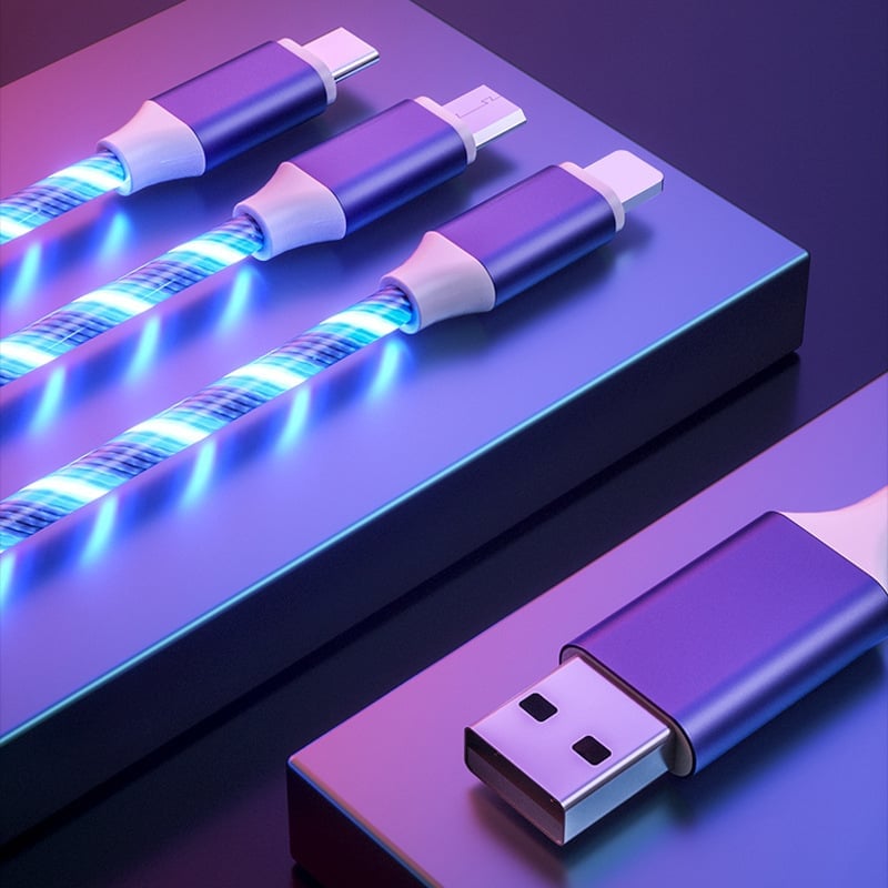 VAPEPIE – 3 v 1 LED Flow Light nabíjecí kabel