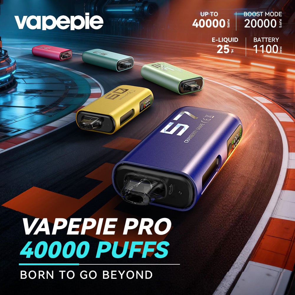 VAPEPIE MAX 40000 potahů PRO – Vylepšená Jednorázová E-Cigareta 2026